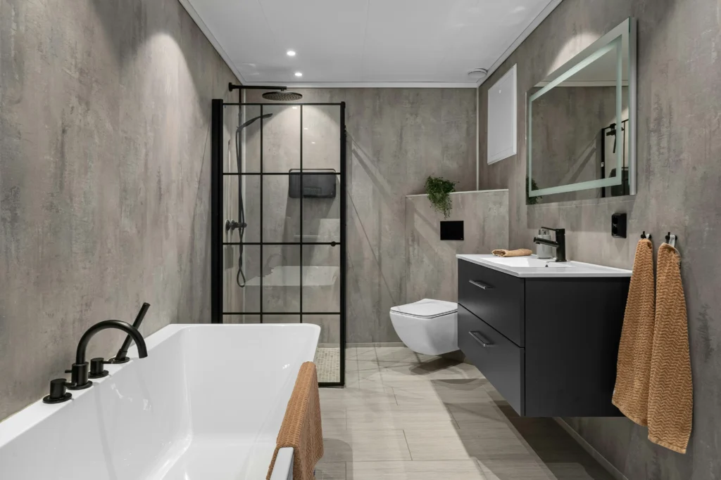 Custom-designed contemporary bathrooms combining comfort and style from Bathroom Renovations Lower Hutt.