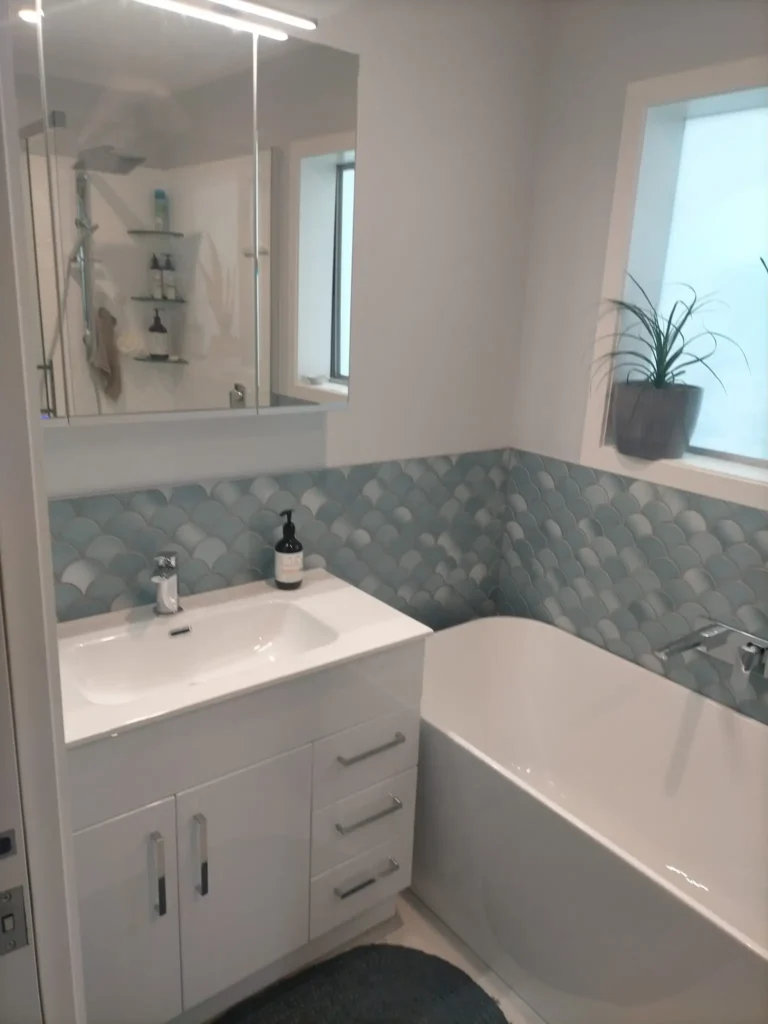 Smart space-saving ideas featured in small bathroom renovations by Bathroom Renovations Lower Hutt.